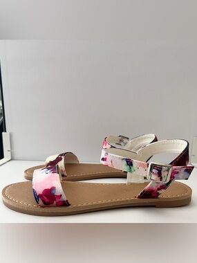 Dream Pairs Women’s Floral Ankle-Strap Sandals - Pink Multit